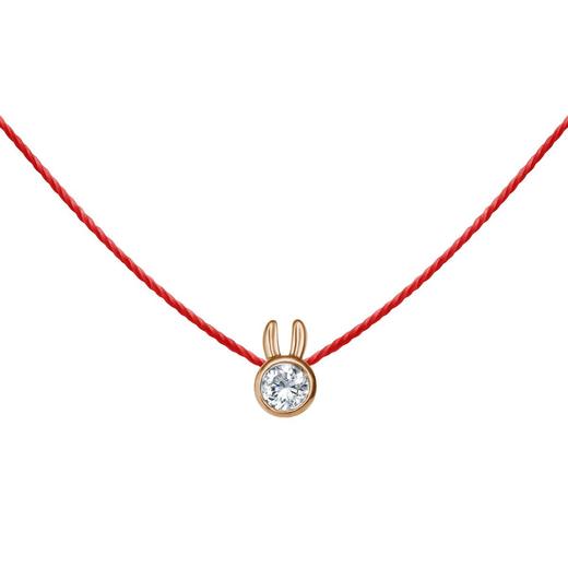 【定金】Mini Pure Rabbit-18K玫瑰金 钻石 项链［法国设计师］ 商品图0