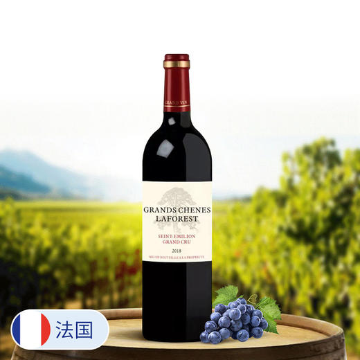 【6支装】法国进口 大橡树干红葡萄酒 15%vol750ml/瓶 商品图0