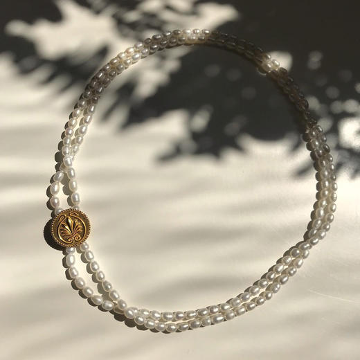 北京仓｜Barbóra-Athenian-缪斯金币 双层珍珠 项圈［希腊设计师] 商品图4