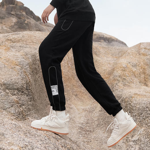 0.1% UZIS运动长裤男秋季针织篮球训练裤美式休闲跑步裤子[双圆] 商品图4