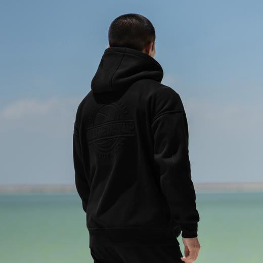 0.1% UZIS运动卫衣男宽松上衣秋季训练篮球套头美式连帽衫[暗章] 商品图3