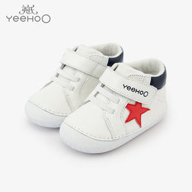 英氏婴儿学步鞋秋冬新款男女宝宝魔术贴软底休闲鞋子YFXCJ32185A