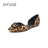 D:FUSE/迪芙斯春季新品法式小方头平底单鞋DF31114001 商品缩略图9