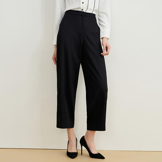 EITIE爱特爱秋季新款高腰宽松休闲裤子6705421 商品图2