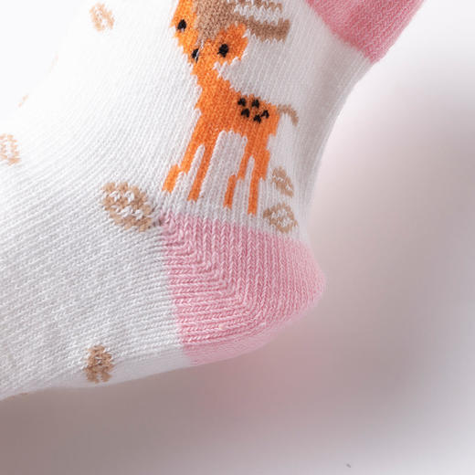 贝贝怡儿童袜子春秋男童女童中筒袜宝宝透气夏季长筒袜五双装 商品图9