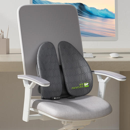 【加热款】米乔人体工学腰垫汽车腰靠气动加热款车座椅子通用 商品图7