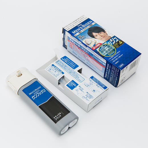 Bigen美源 男士按压式染发霜自然黑色/棕色/浅棕色染发膏 40g*2支 商品图3