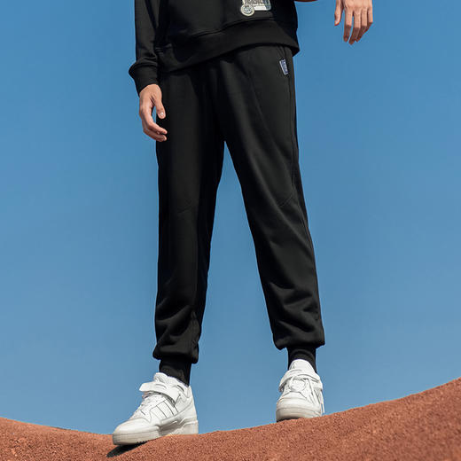 0.1% UZIS运动裤男秋季美式休闲针织篮球长裤宽松训练裤子[蓝标] 商品图2