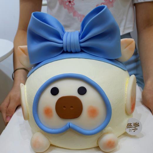 蓝色猪猪蛋糕 商品图2