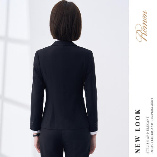 【上衣+裤子】罗蒙春秋西服套装女士正装商务通勤职业工装修身西装女 商品图1