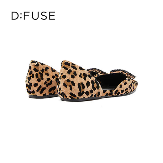 D:FUSE/迪芙斯春季新品法式小方头平底单鞋DF31114001 商品图3