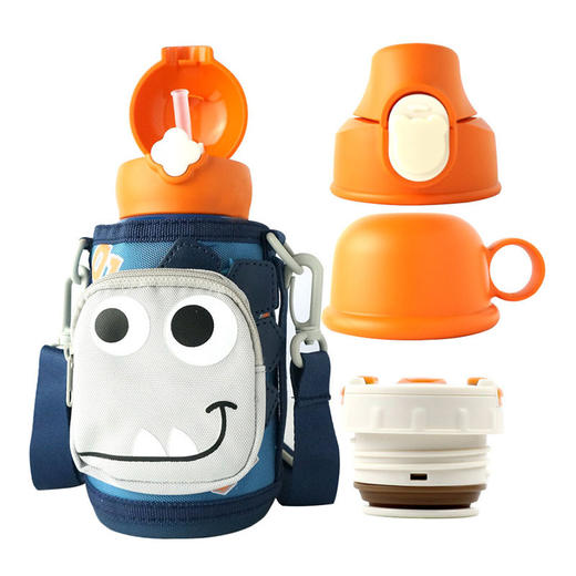 BEDDYBEAR杯具熊儿童杯四叶草316不锈钢保温杯便携水杯 恐龙630ml RT105-630 商品图3