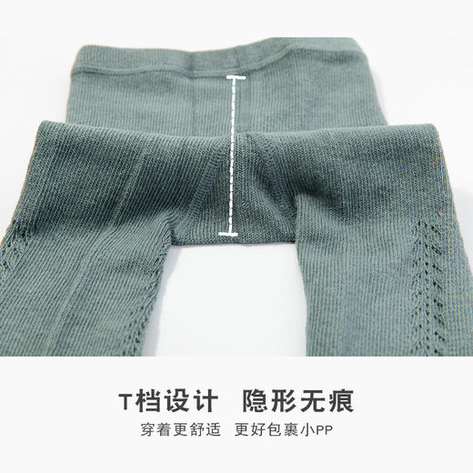 【T裆设计 更好包裹小pp】22春夏西班牙风薄棉镂空网眼婴幼儿小童宝宝打底裤麦穗移圈 连裤袜 商品图3