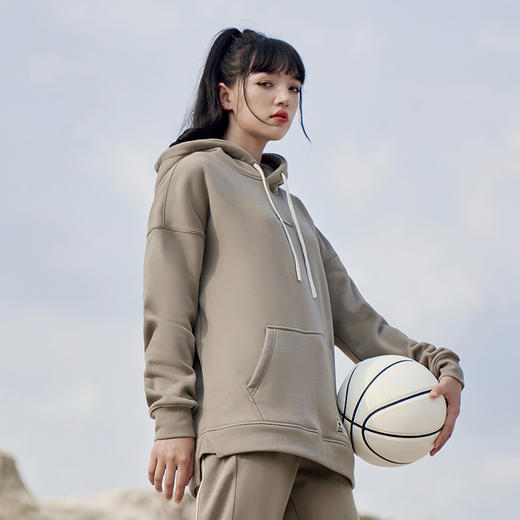 99% UZIS运动针织卫衣秋季宽松篮球训练男潮字母连帽衫保暖[胶章] 商品图2