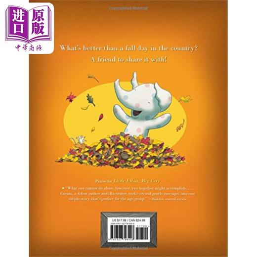 【中商原版】Little Elliot Fall Friends 小象艾洛特秋天的朋友 英文原版儿童精品绘本 故事绘本  商品图1
