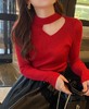 （清仓现货）【社群供T】法式挂脖新款别致半高领修身薄款针织打底衫 商品缩略图4