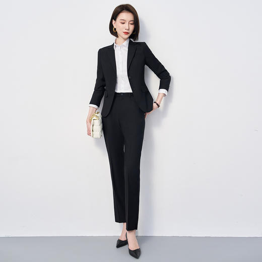 【上衣+裤子】罗蒙春秋西服套装女士正装商务通勤职业装两件套西装女 商品图5