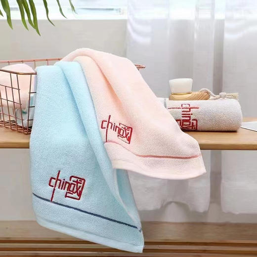 云鹭珊瑚绒品味毛巾/云鹭中国毛巾/云鹭品味刺绣浴巾70*140 商品图1