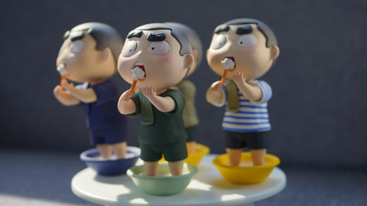 【第二代手办】卤蛋二代黑卤蛋潮玩手办洗漱款dy 商品图6