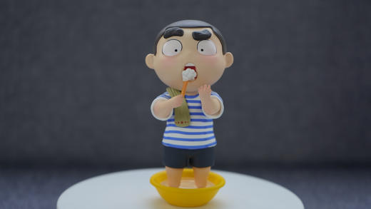 【第二代手办】卤蛋二代黑卤蛋潮玩手办洗漱款dy 商品图4