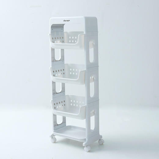 【日用百货】厨房置物架落地多层果蔬菜架子菜篮子小推车菜筐收纳用品家用大全 商品图4