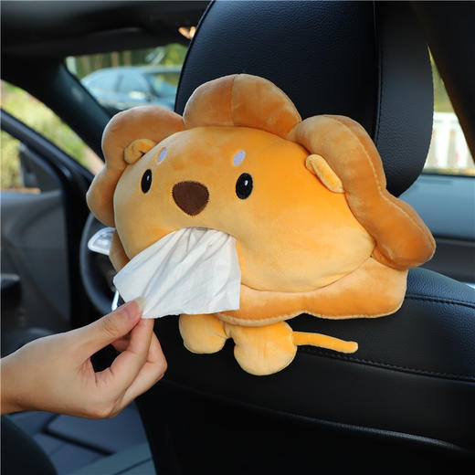 【日用百货】卡通车载纸巾抽 创意车用多功能挂式抽纸盒 可爱汽车内饰用品 商品图1