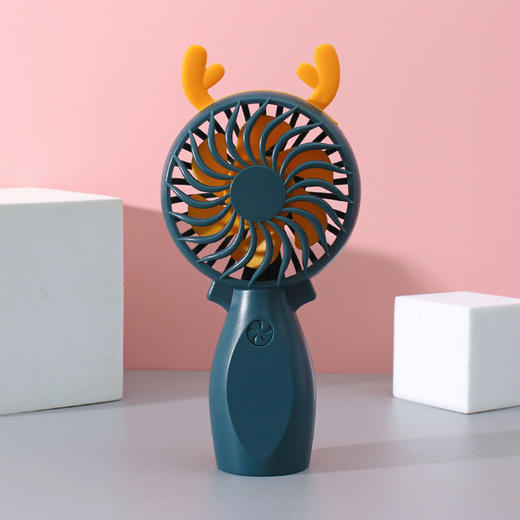 【数码办公】卡通手持小风扇迷你USB充电风扇学生礼品桌面便携宿舍网红小风扇 商品图2