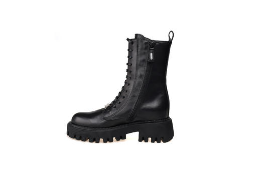 豪麟名鞋奥莱LORIBLU女鞋马丁靴羊皮革LR07600N黑色  原价5660元 商品图1