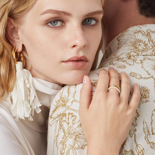 北京仓｜Barbóra-Dream-珍珠 双层 戒指［希腊设计师] 商品图0