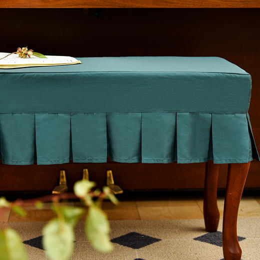 秋风月影高端钢琴罩法式复古琴凳罩 商品图3