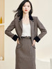剩XL/XXL 米思阳2026春季新款温柔提花套装知性通勤修身西装半裙两件套2924 商品缩略图1