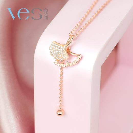 小杏运银925圆珠流苏套链 商品图1