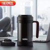 THERMOS膳魔师保温杯500ml带茶漏真空不锈钢桌面马克咖啡杯TCMF-500 BK 商品缩略图0