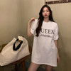 【多款式 超值装！】2022显瘦气质T恤春夏新款短袖T恤女韩版宽松中长款打底衫学生上衣女装休闲 商品缩略图3
