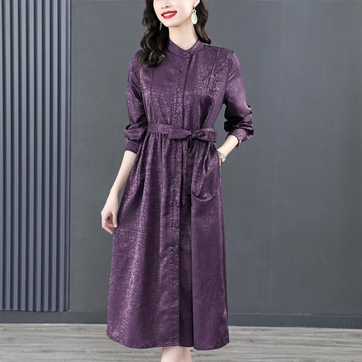 双面穿龟裂纹中长款开衫风衣纯色百搭显瘦女装长款外搭新款外穿潮   HT- XYX8782 商品图2