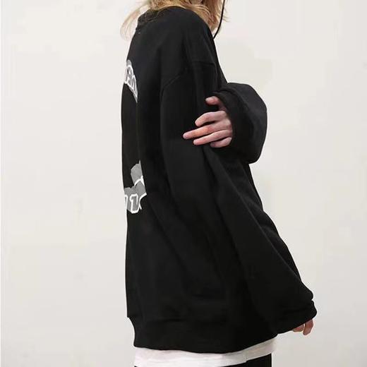 火龙果卫衣女春秋薄款时尚宽松显瘦卫衣慵懒风潮牌长袖上衣ins森 商品图3