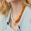 订购7周到｜Barbóra-Reflections-太阳金币 琥珀石 珍珠 项链［希腊设计师] 商品缩略图0