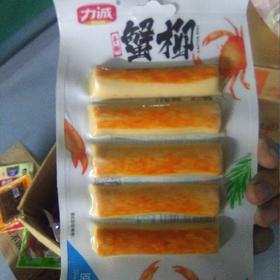 力诚手撕蟹柳5连排102g原味