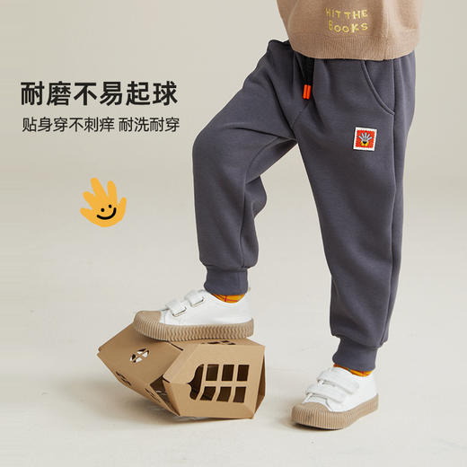 【100元任选3件】【耐磨不易起球】徽标系带加绒卫裤PDK2201 商品图4