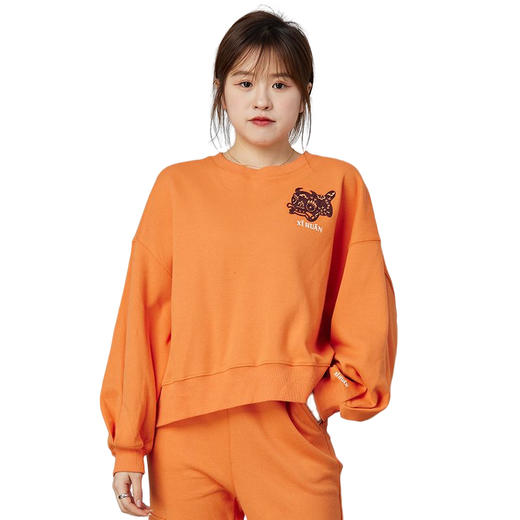 oldcolour2021秋商场同款休闲落肩复古气质独特T恤女N32023219 商品图4