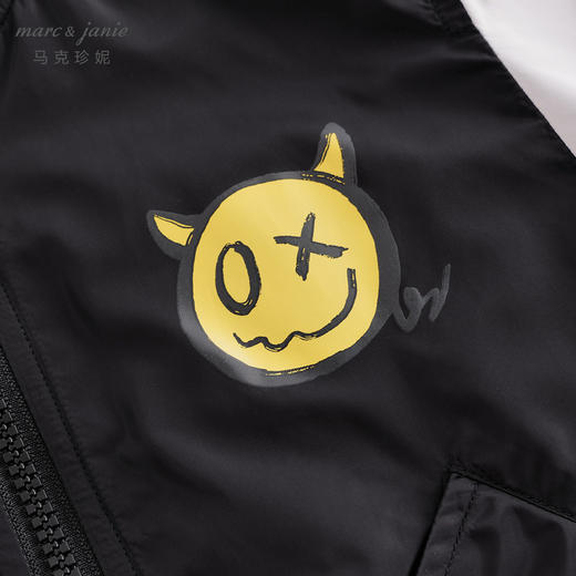 马克珍妮秋冬装新款 男童撞色拼接棒球服 儿童棉衣外套221710 商品图4