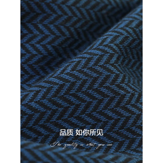 COCOBELLA优雅气质人字纹通勤半身裙女时尚不对称针织裙HS518 商品图4