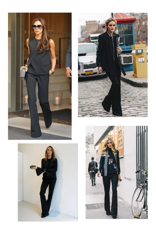 M1L3臣禾【开叉喇叭裤】设计感显瘦通勤百搭职业范儿黑色长裤9212060876 商品图2