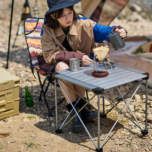 Naturehike挪客便携式户外折叠桌铝合金野餐露营桌子野外烧烤桌椅山见L03 商品图5