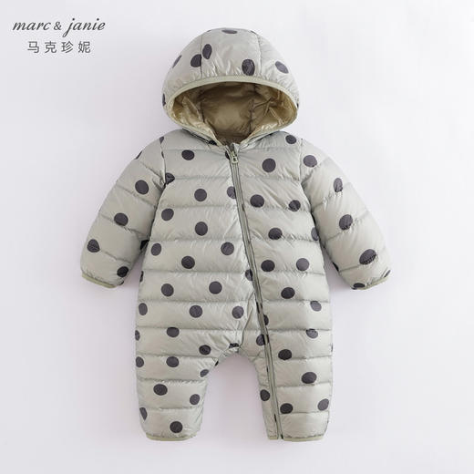 马克珍妮秋装新款 男女童印花超轻羽绒连体衣221718 商品图1