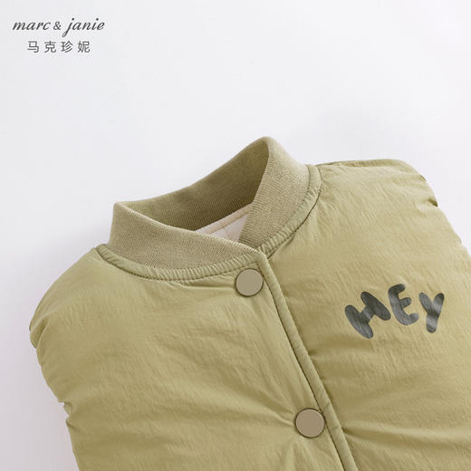 【两面穿】马克珍妮春装 男女童简约薄棉马甲儿童背心 221738 商品图4