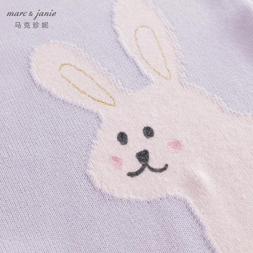 马克珍妮秋冬装 女童提花套头毛衣 儿童针织衫221381 商品图4