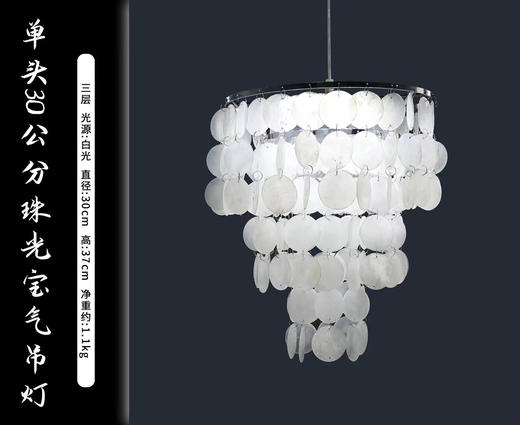 单头珠光宝气贝壳吊灯（运费自理） 商品图1