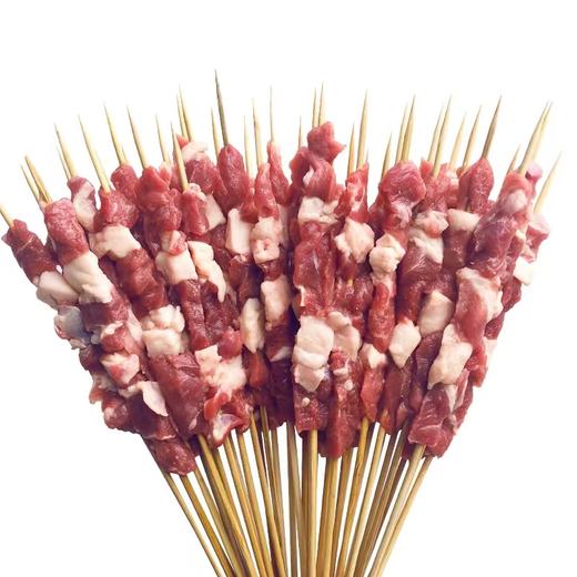 大庄园牛肉烧烤串 净含量:230g/袋（13串）18g/串 20袋/件 (内置烧烤撒料20g、辣椒粉10g) 商品图1