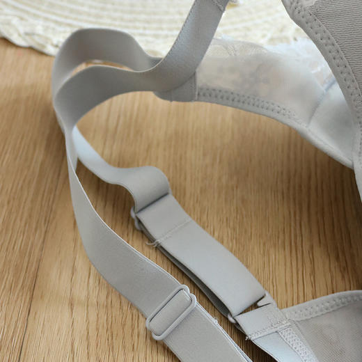 TG-TG02S165真丝记忆软钢圈文胸 薄款有型蕾丝性感桑蚕丝内衣大胸款 商品图2